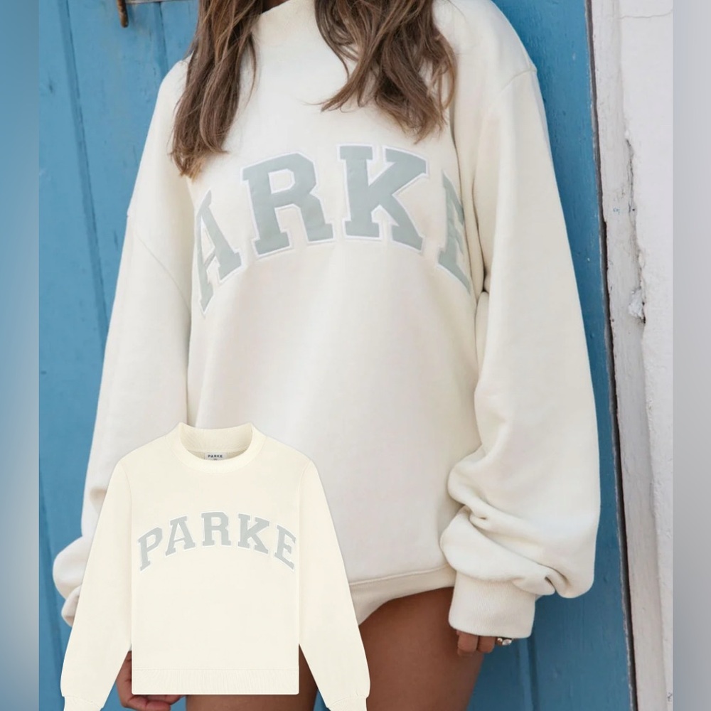 PARKE Varsity Mock Neck L/XL NWT